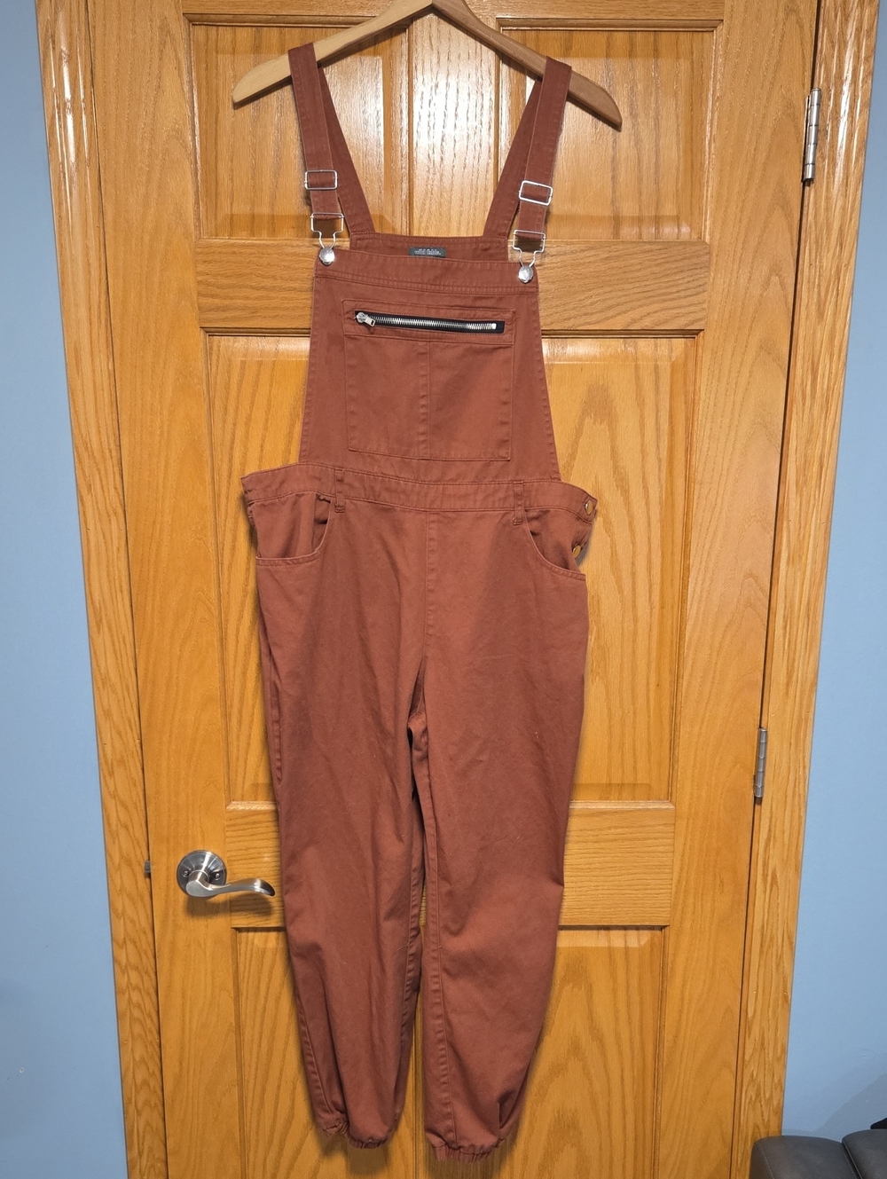 Wild Fable Rust Brown Women's Overalls Jeans -- Size L